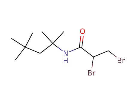 2,3-dibromo-propionic acid-(1,1,3,3-tetramethyl-butylamide)