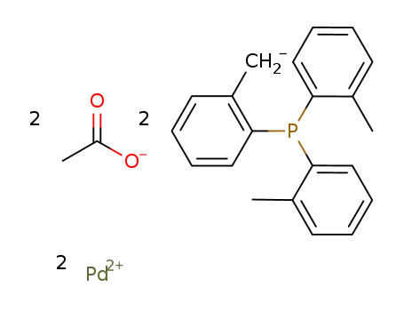 [Pd(CH2-C6H4-P(o-tolyl)2-κC,P)(μ-OOCCH3)]2
