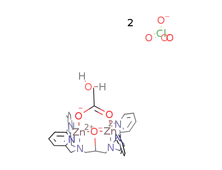 [[1,3-bis[bis(pyridin-2-ylmethyl)amino]propan-2-olato]dizinc(II)(CH3COO)][ClO4]2*H2O
