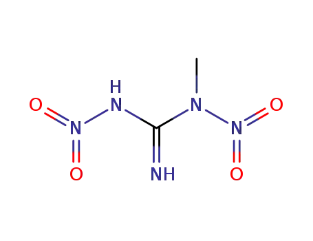 Molecular Structure of 6810-09-9 (N-methyl-N,N'-dinitroguanidine)