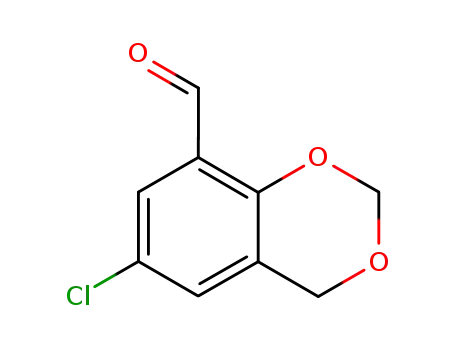 Molecular Structure of 63944-31-0 (6-CHLORO-4H-1,3-BENZODIOXINE-8-CARBALDEHYDE)
