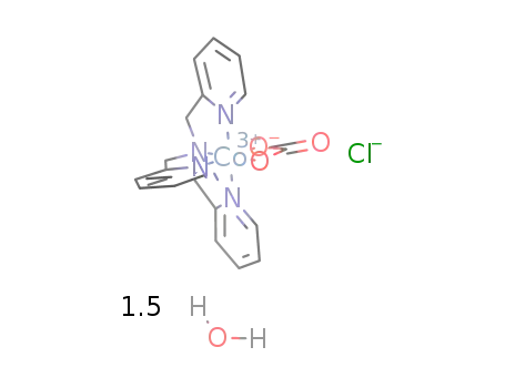 [Co(tris(2-pyridylmethyl)amine)(CO3)]Cl*1.5(water)