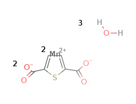 Mn2(thiophene-2,5-dicarboxylate)2(H2O)3