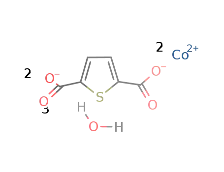 Co2(thiophene-2,5-dicarboxylate)2(H2O)3