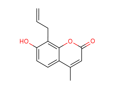 2H-1-Benzopyran-2-one, 7-hydroxy-4-methyl-8-(2-propenyl)-