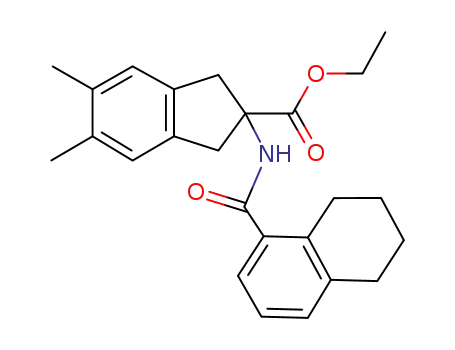 5,6-dimethyl-2-[(5,6,7,8-tetrahydro-naphthalene-1-carbonyl)-amino]-indan-2-carboxylic acid ethyl ester