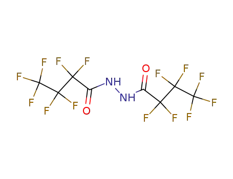 Molecular Structure of 648-19-1 (Butanoic acid,2,2,3,3,4,4,4-heptafluoro-, 2-(2,2,3,3,4,4,4-heptafluoro-1-oxobutyl)hydrazide)