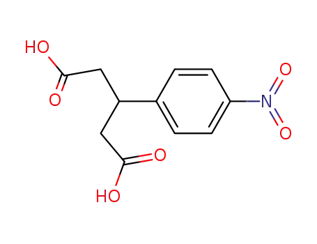 Molecular Structure of 92289-14-0 (3-(4-nitrophenyl)pentanedioic acid)