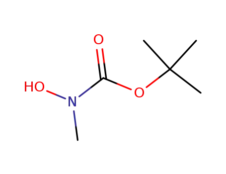 Molecular Structure of 19689-97-5 (tert-butyl hydroxy(methyl)carbamate)