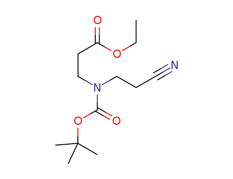 ethyl 3-((tert-butoxycarbonyl)(2-cyanoethyl)amino)propanoate