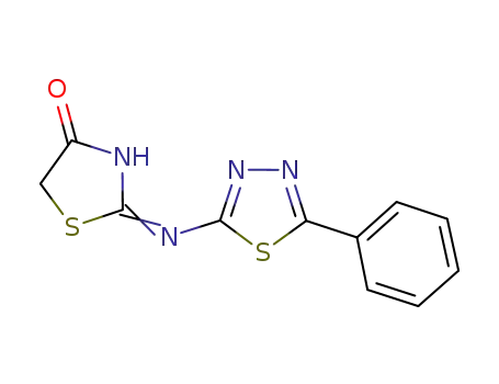 2-[{5-phenyl-[1,3,4]-thiadiazol-2-yl}imino]-1,3-thiazolidin-4-one