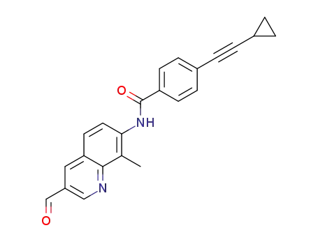 4-(cyclopropylethynyl)-N-(3-formyl-8-methylquinolin-7-yl)benzamide