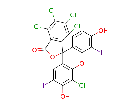 4,4',5,6,7-pentachloro-3',6'-dihydroxy-2',5',7'-triiodo-3H-spiro[isobenzofuran-1,9'-xanthen]-3-one