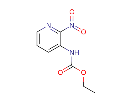Molecular Structure of 55304-91-1 (Carbamic acid, (2-nitro-3-pyridinyl)-, ethyl ester)