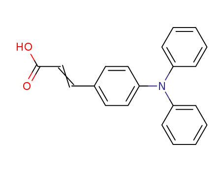 Molecular Structure of 25069-29-8 (3-[4-(Diphenylamino)phenyl]propenoic acid)