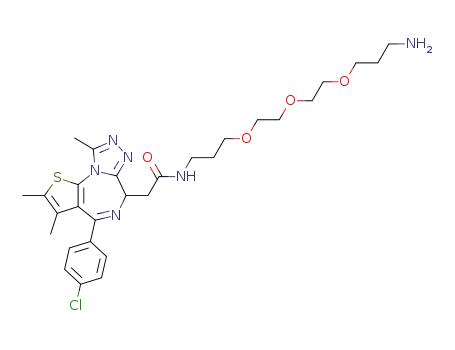 N-(3-(2-(2-(3-aminopropoxy)ethoxy)ethoxy)propyl)-2-(4-(4-chlorophenyl)-2,3,9-trimethyl-6H-thieno[3,2-f][1,2,4]triazolo[4,3-a][1,4]diazepin-6-yl)acetamide