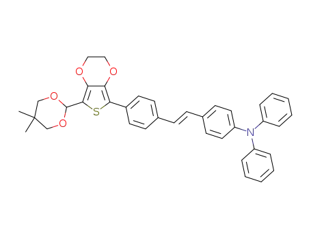 [4-(2-{4-[7-(5,5-dimethyl[1,3]dioxan-2-yl)-2,3-dihydrothieno[3,4-b][1,4]dioxin-5-yl]phenyl}-vinyl)-phenyl]-diphenyl-amine