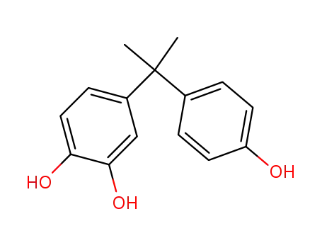 Molecular Structure of 79371-66-7 (4-[2-(4-hydroxyphenyl)propan-2-yl]benzene-1,2-diol)