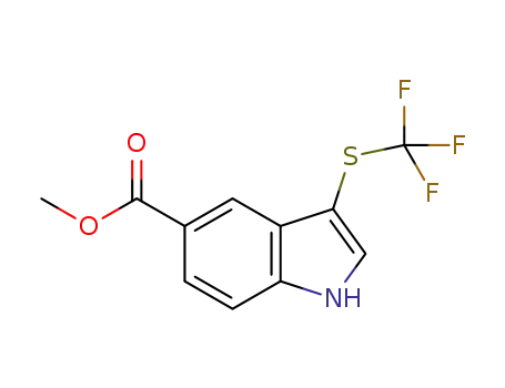 3-trifluoromethylsulfanyl-5,1H-indolecarboxylc acid methyl ester