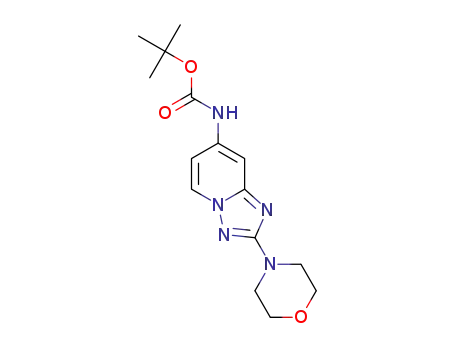 tert-butyl 2-morpholino-[1,2,4]triazolo[1,5-a]pyridin-7-ylcarbamate