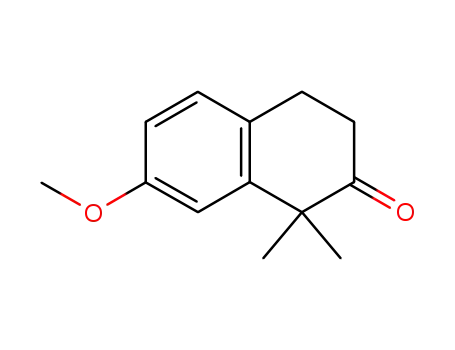 Molecular Structure of 1865-83-4 (7-Methoxy-1,1-diMethyl-3,4-dihydronaphthalen-2(1H)-one)