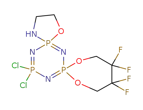 1,1-(2'-amino-1'-ethoxy)-3,3-(2',2',3',3'-tetrafluorobutane-1',4'-dioxy)-5,5-dichlorocyclotriphosphazene
