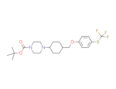 tert-butyl 4-((1r,4r)-4-((4-(trifluoromethylthio)phenoxy)methyl)cyclohexyl)piperazine-1-carboxylate