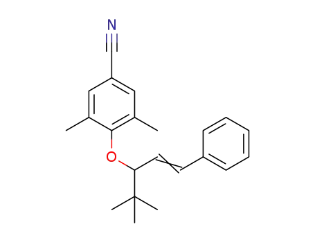 4-((4,4-dimethyl-1-phenylpent-1-en-3-yl)oxy)-3,5-dimethylbenzonitrile