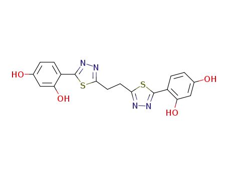 4,4’-{[5,5’-(ethane-1,2-diyl)]di(1,3,4-thiadiazol-2-yl)}di(benzene-1,3-diol)