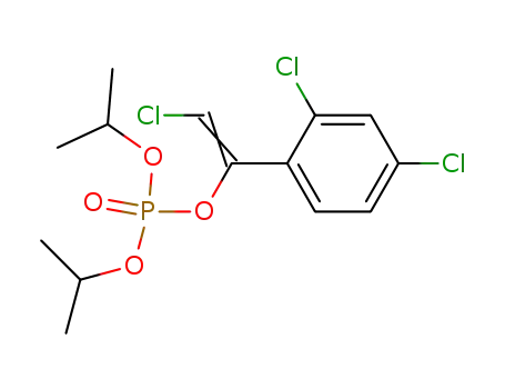 Phosphoric acid, 2-chloro-1-(2,4-dichlorophenyl)ethenyl
bis(1-methylethyl) ester