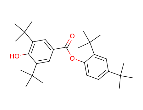 Benzoic acid,3,5-bis(1,1-dimethylethyl)-4-hydroxy-, 2,4-bis(1,1-dimethylethyl)phenyl ester