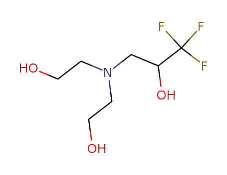Molecular Structure of 404-07-9 (2-Propanol, 3-[bis(2-hydroxyethyl)amino]-1,1,1-trifluoro-)