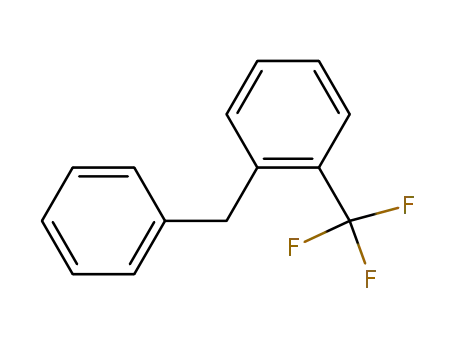 Molecular Structure of 7552-71-8 (Benzene, 1-(phenylmethyl)-2-(trifluoromethyl)-)