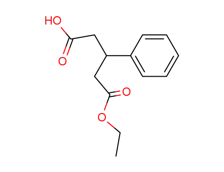 Molecular Structure of 106842-97-1 (Pentanedioic acid, 3-phenyl-, monoethyl ester)