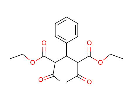 Molecular Structure of 13277-74-2 (DIETHYL 2,4-DIACETYL-3-PHENYLPENTANEDIOATE)