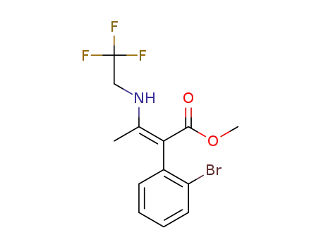 (Z)-methyl 2-(2-bromophenyl)-3-((2,2,2-trifluoroethyl)amino)but-2-enoate