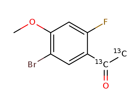 [13C2]1-(5-bromo-2-fluoro-4-methoxyphenyl)ethanone