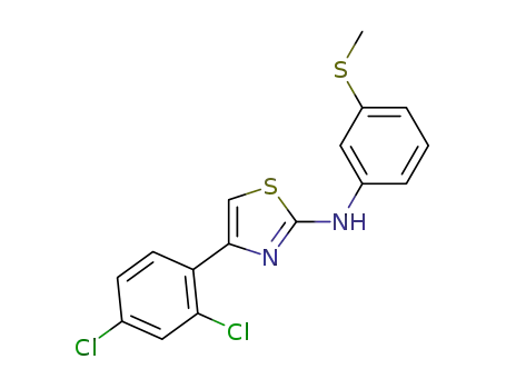 4-(2,4-dichlorophenyl)-N-(3-(methylthio)phenyl)thiazol-2-amine