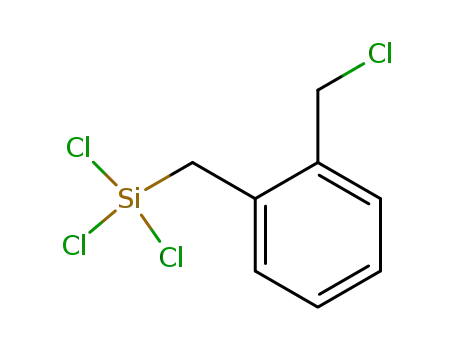 Molecular Structure of 36147-65-6 (Silane, trichloro[[2-(chloromethyl)phenyl]methyl]-)