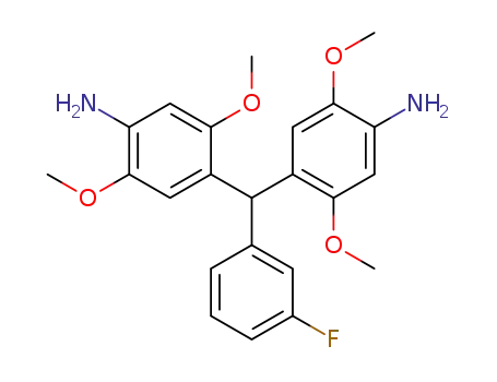 4-((4-amino-2,5-dimethoxyphenyl)(3-fluorophenyl)methyl)-2,5-dimethoxybenzenamine