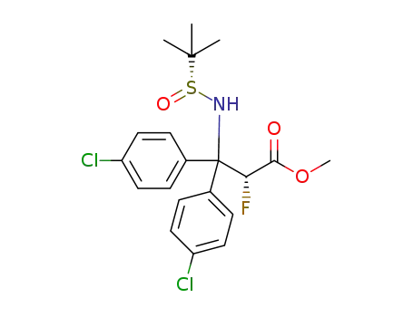 (RS,2R)-3,3-bis(4-chlorophenyl)-2-fluoro-3-(2-methylpropane-2-sulfinylamino)propionic acid methyl ester