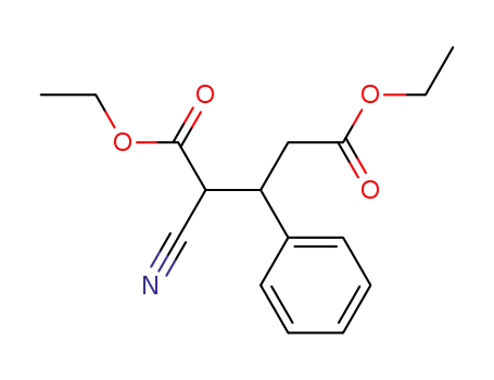 diethyl 2-cyano-3-phenylpentanedioate