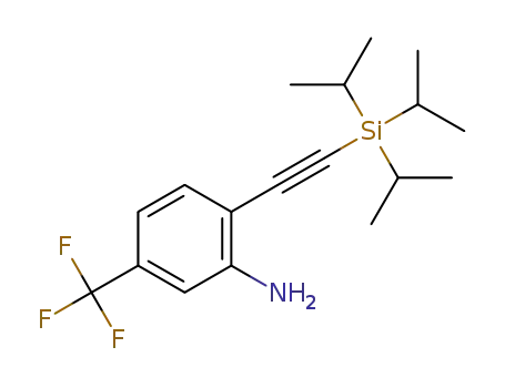 5-(trifluoromethyl)-2-((triisopropylsilyl)ethynyl)aniline