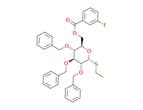 ethyl 2,3,4-tri-O-benzyl-6-O-(3-fluorobenzoyl)-1-thio-α-D-glucopyranoside