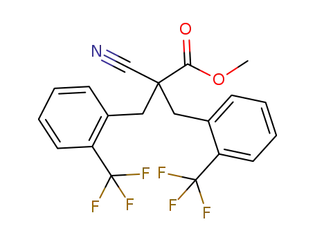 methyl 2-cyano-3-[2-(trifluoromethyl)phenyl]-2-{[2-(trifluoromethyl)phenyl]methyl}propionate