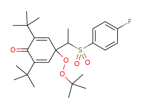 2,6-di-tert-butyl-4-(tert-butylperoxy)-4-(1-((4-fluorophenyl)sulfonyl)ethyl)cyclohexa-2,5-dien-1-one