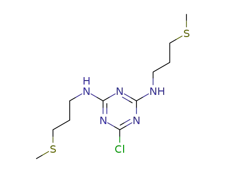 6-chloro-N2,N4-bis(3-(methylthio)propyl)-1,3,5-triazine-2,4-diamine