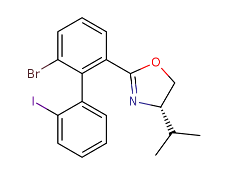 (4S)-2-(6-bromo-2'-iodo-(1,1'-biphenyl)-2-yl)-4-isopropyl-4,5-dihydrooxazole