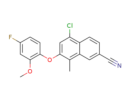 5-chloro-7-(4-fluoro-2-methoxyphenoxy)-8-methyl-2-naphthonitrile