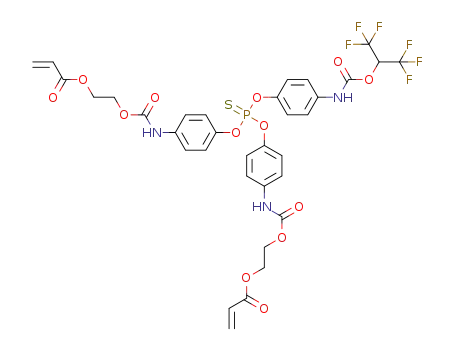 {[4-({[(1,1,1,3,3,3-hexafluoropropan-2-yl)oxy]carbonyl}amino)phenoxy]thiophosphoryl}bis(oxybenzene-4,1-diylcarbamoyloxyethane-2,1-diyl)diacrylate